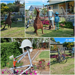Quirky Garden Sculptures on the Curbside